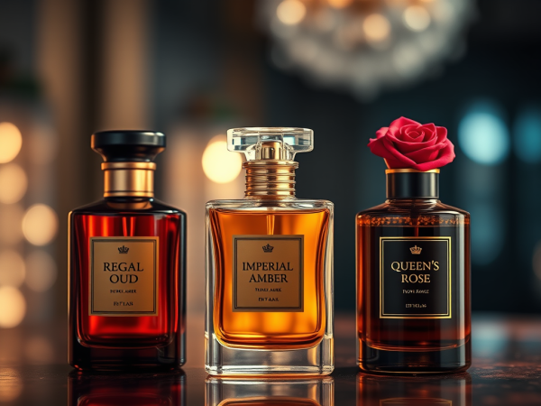 Benigna perfume royal collection luxury fragrance bottles
