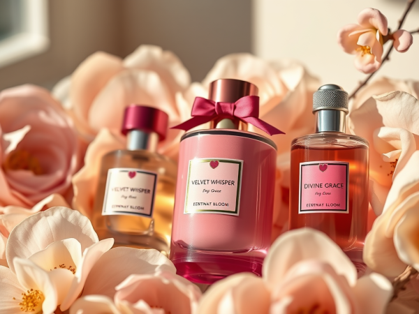 Benigna perfume finesse collection elegant luxury fragrance bottles