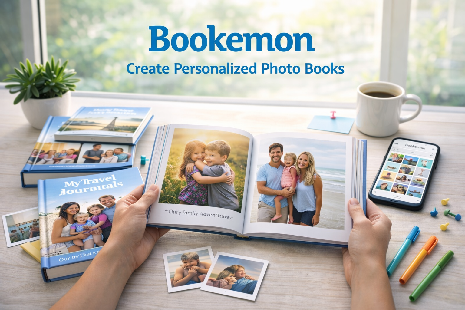 Bookemon personalized photo book creation with family memories and travel albums